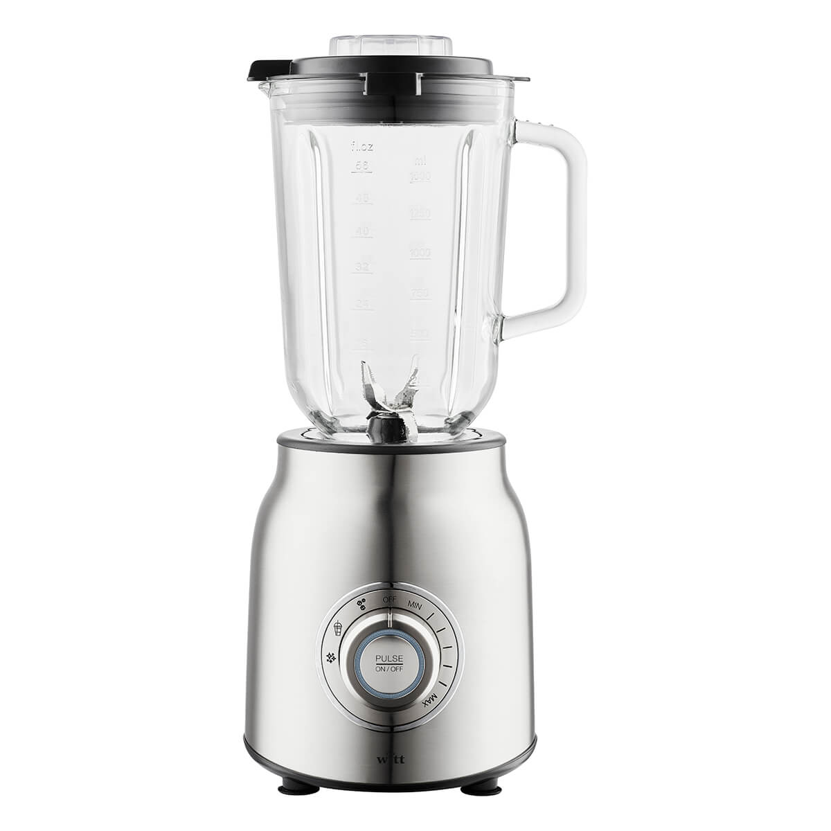 Witt WCB1200S blender 1,5 L Bordplade blender 1200 W Rustfrit stål, Transparent