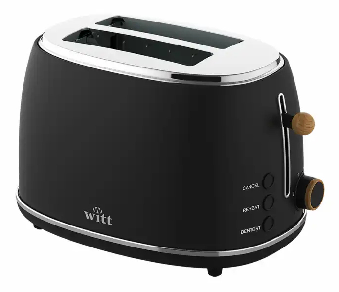 Witt 61120067 brødrister 6 2 skive(r) 850 W Sort