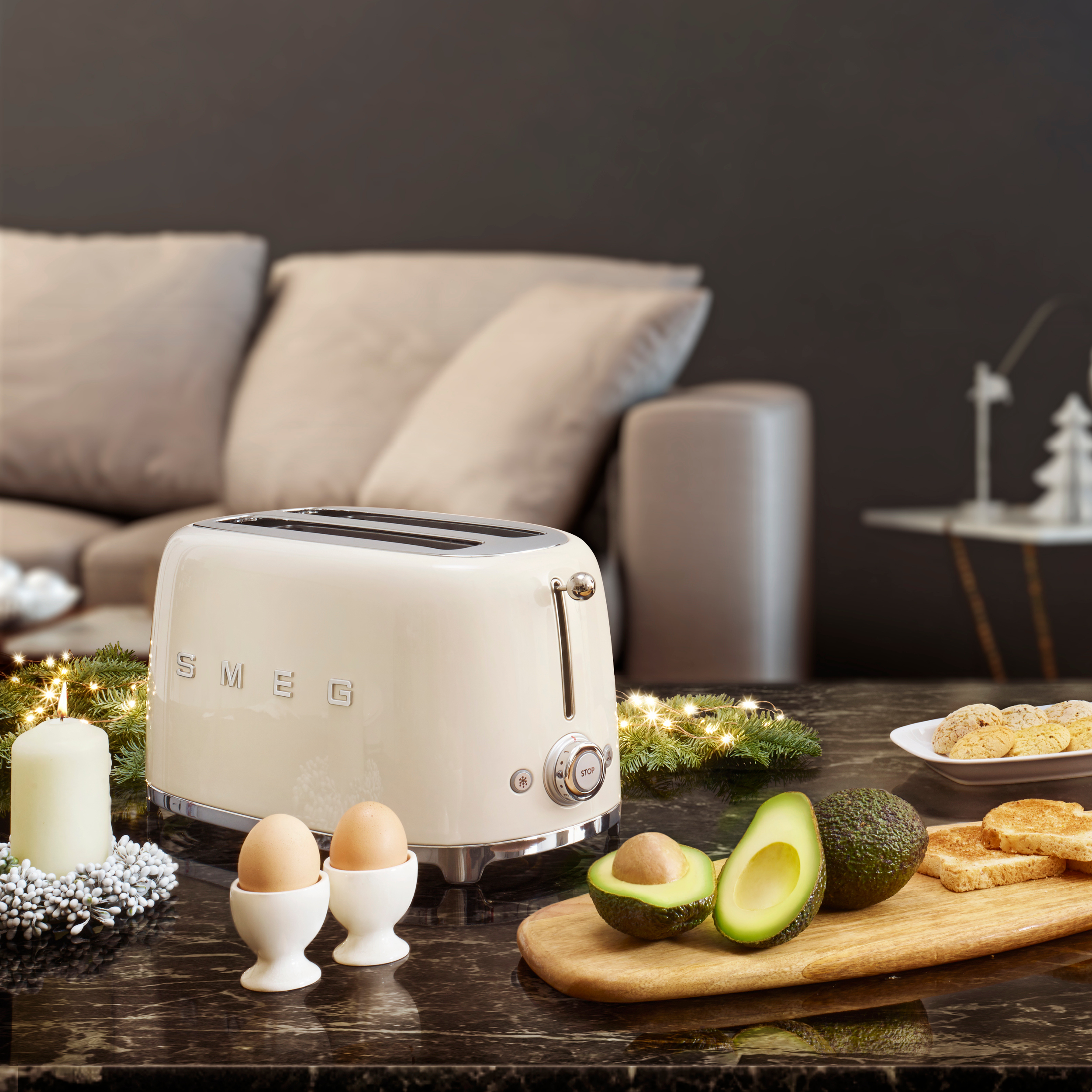 Smeg 50's Style Brødrister TSF01CREU Creme