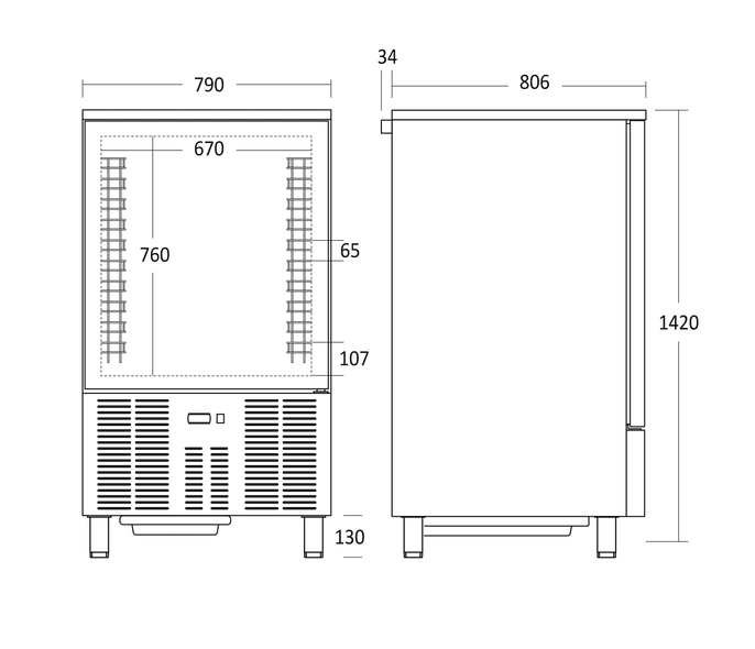 ScanDomestic GBC10X hurtigkøler Rustfrit stål 219 L -18 °C Indbygget skærm LED ScanDomestic GBC10X hurtigkøler Rustfrit stål 219 L -18 °C Indbygget skærm LED