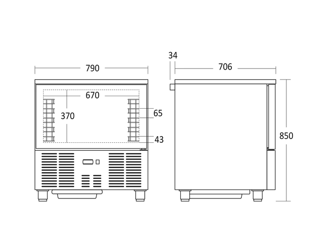 ScanDomestic GBC05X hurtigkøler Rustfrit stål 103 L -18 °C Indbygget skærm LCD ScanDomestic GBC05X hurtigkøler Rustfrit stål 103 L -18 °C Indbygget skærm LCD