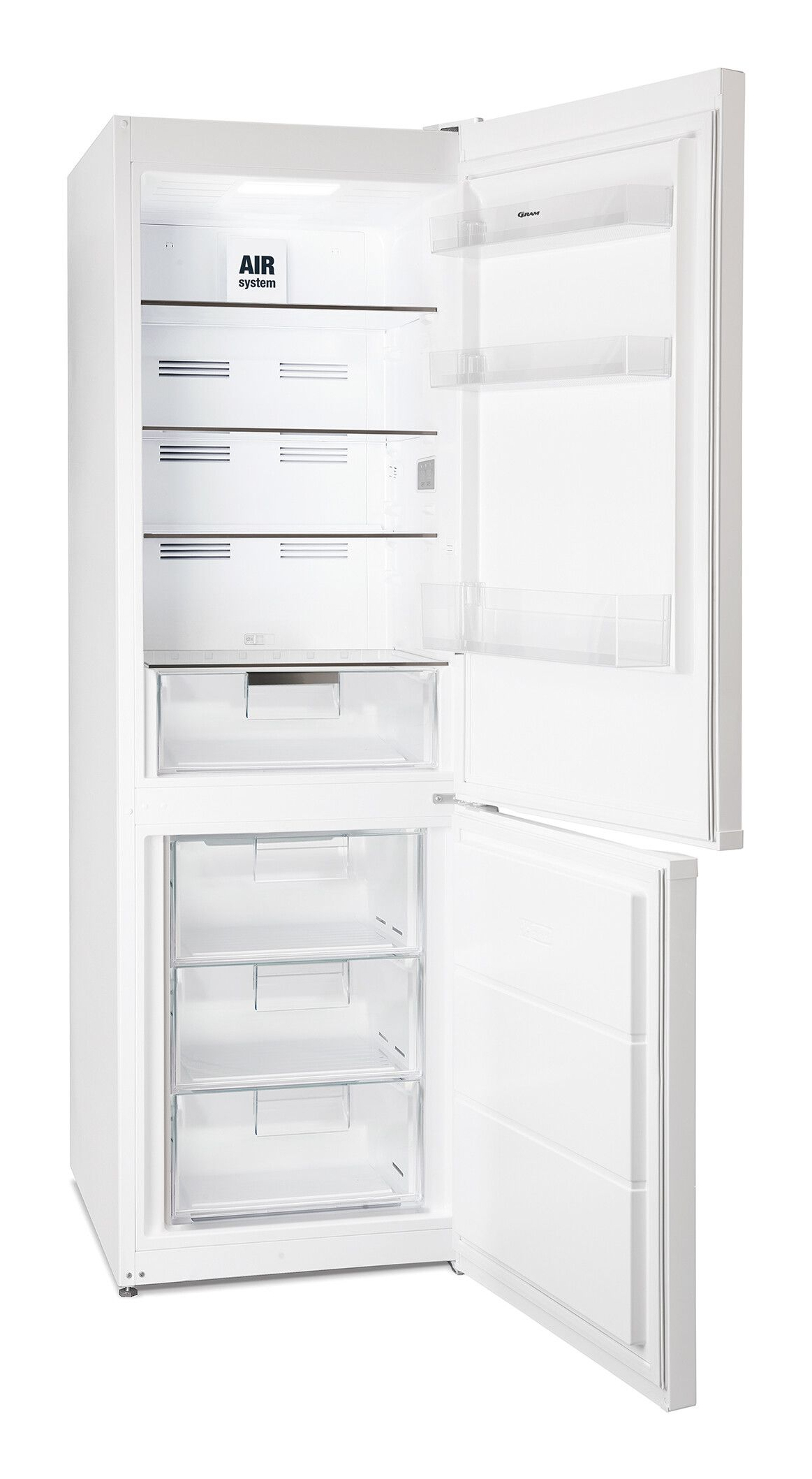 Gram KF 411865 N køle-/fryseskab Fritstående 295 L D Hvid