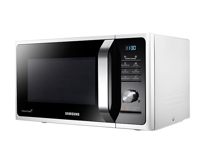 Samsung MS28F303TFW/EE mikrobølgeovn Sort, Rustfrit stål, Hvid Solo mikroovn Over komfuret 28 L 1500 W