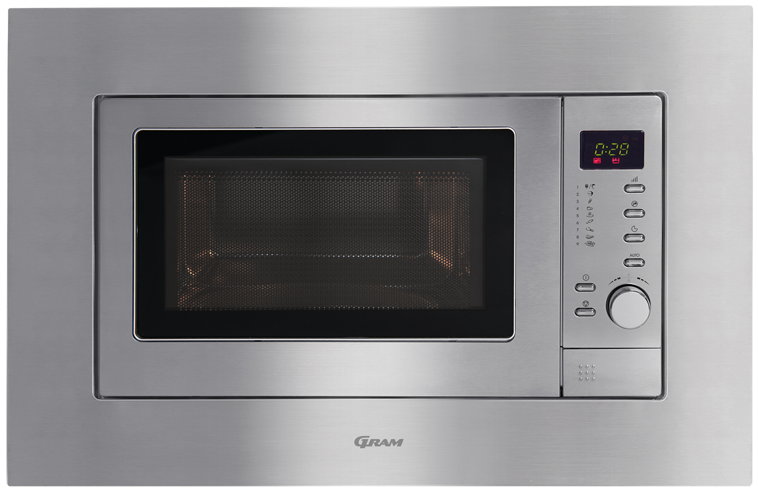 Gram IM 2611-90 X mikrobølgeovn Rustfrit stål Kombination mikroovn Indbygget 20 L 800 W