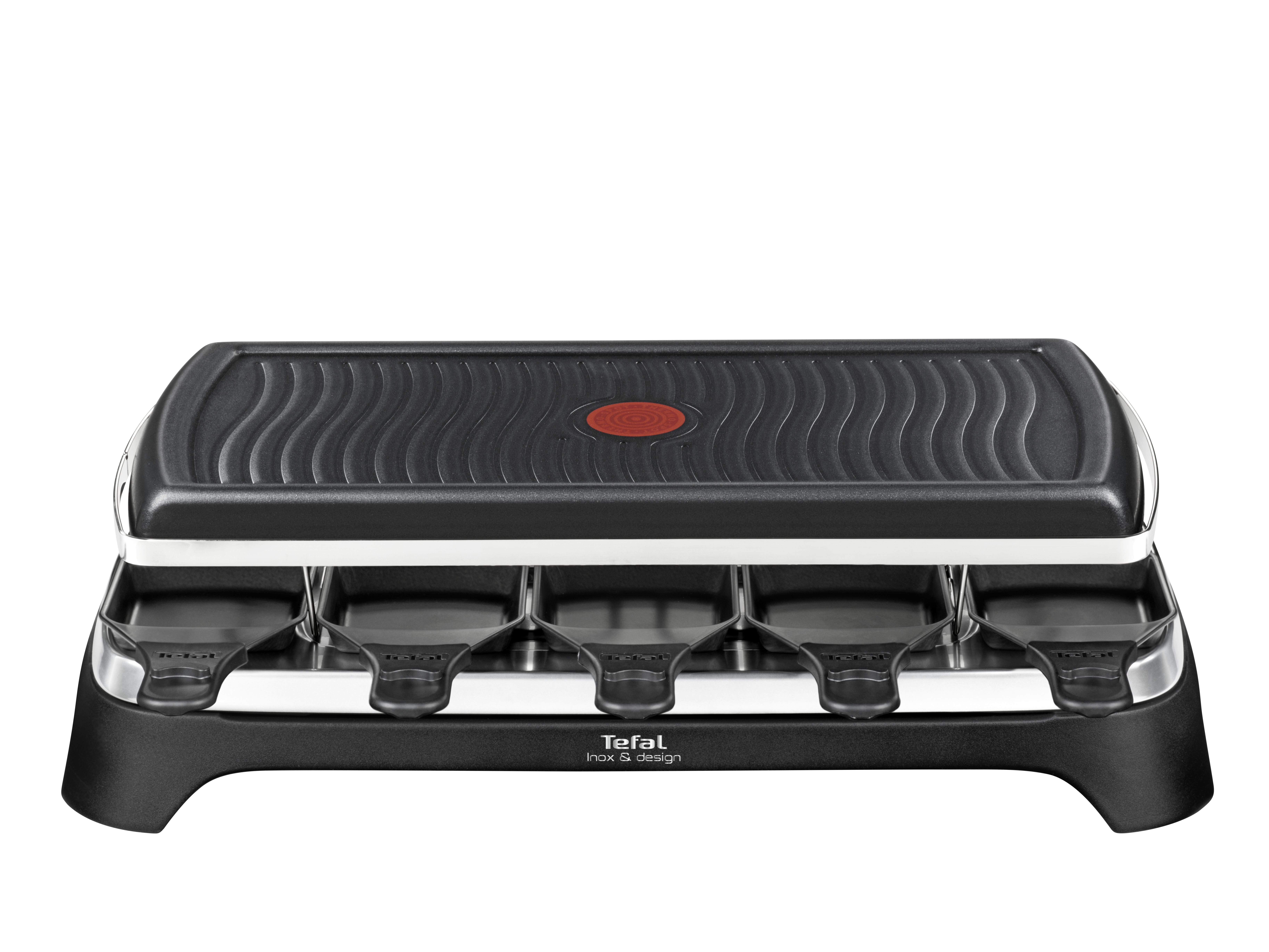 Tefal RE4588 raclette grill 10 person(er) 1350 W Sort, Rustfrit stål