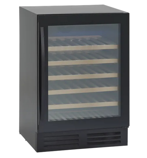 ScanDomestic SV 81 B Fritstående Sort 46 flaske(r)