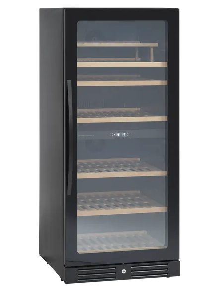 ScanDomestic SV 104 B Fritstående Sort 90 flaske(r)