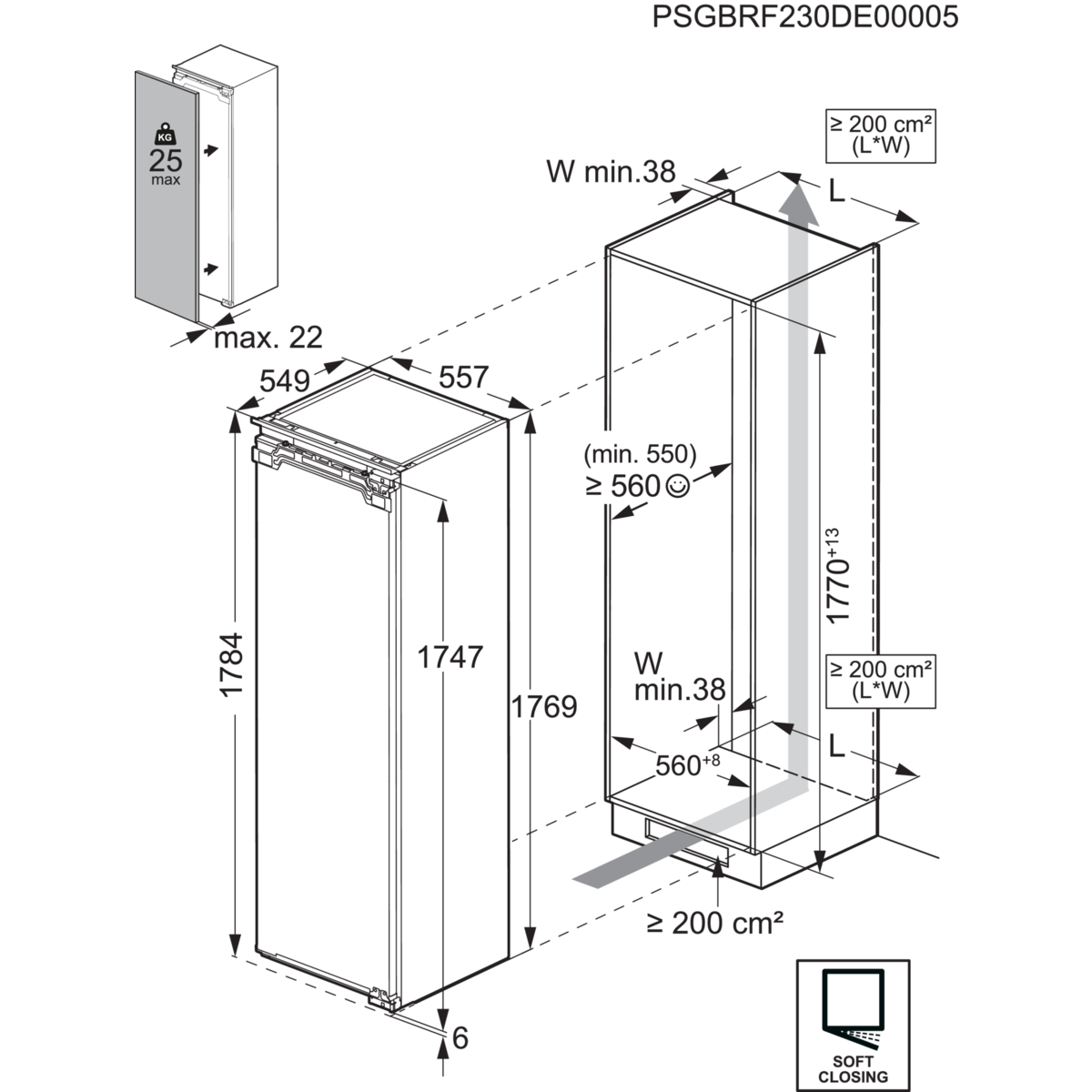 Electrolux ERD6DE18C Køleskab