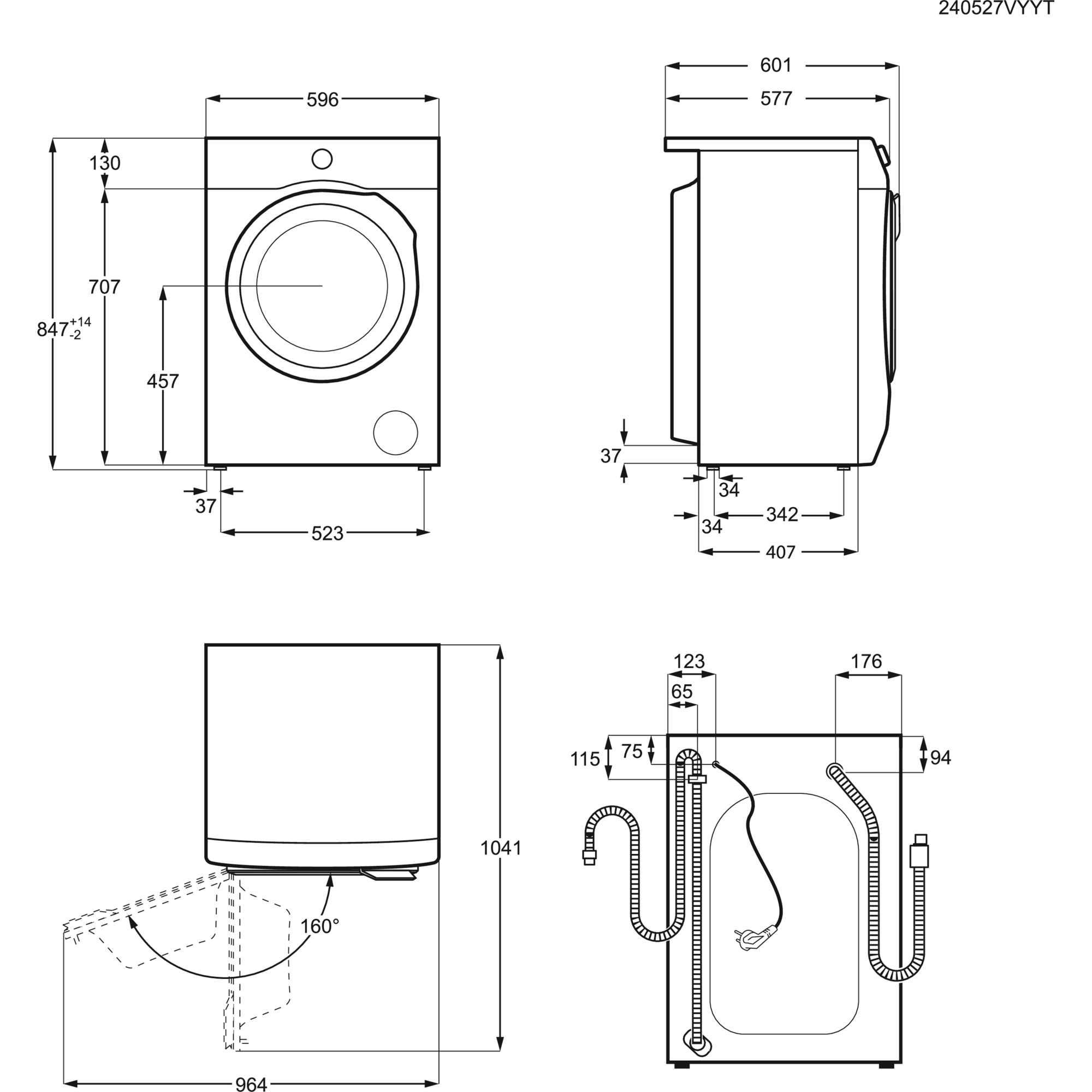 AEG LR724O84N Vaskemaskine AEG LR724O84N Vaskemaskine