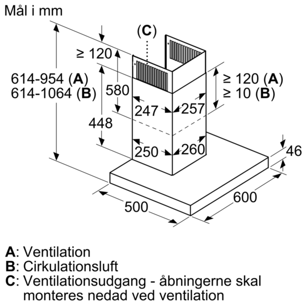 Siemens LC67BIP50 Emhætte Siemens LC67BIP50 Emhætte
